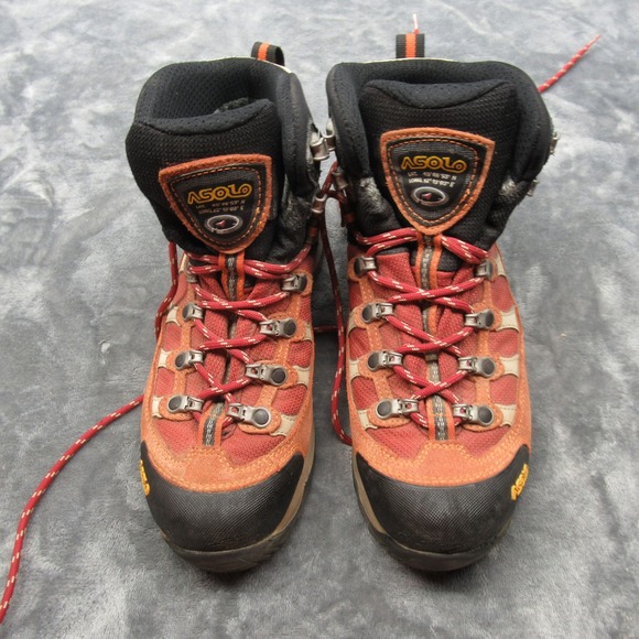 Asolo Hiking Boots Womens 6 Peach Black Gore-Tex Waterproof Lace-Up Outdoor‎ - Picture 3 of 16